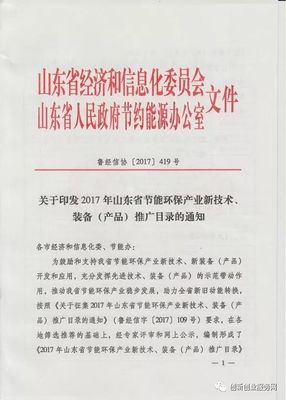 創(chuàng)新驅(qū)動(dòng)綠色發(fā)展——評(píng)2017年山東省節(jié)能環(huán)保產(chǎn)業(yè)新技術(shù)推廣目錄